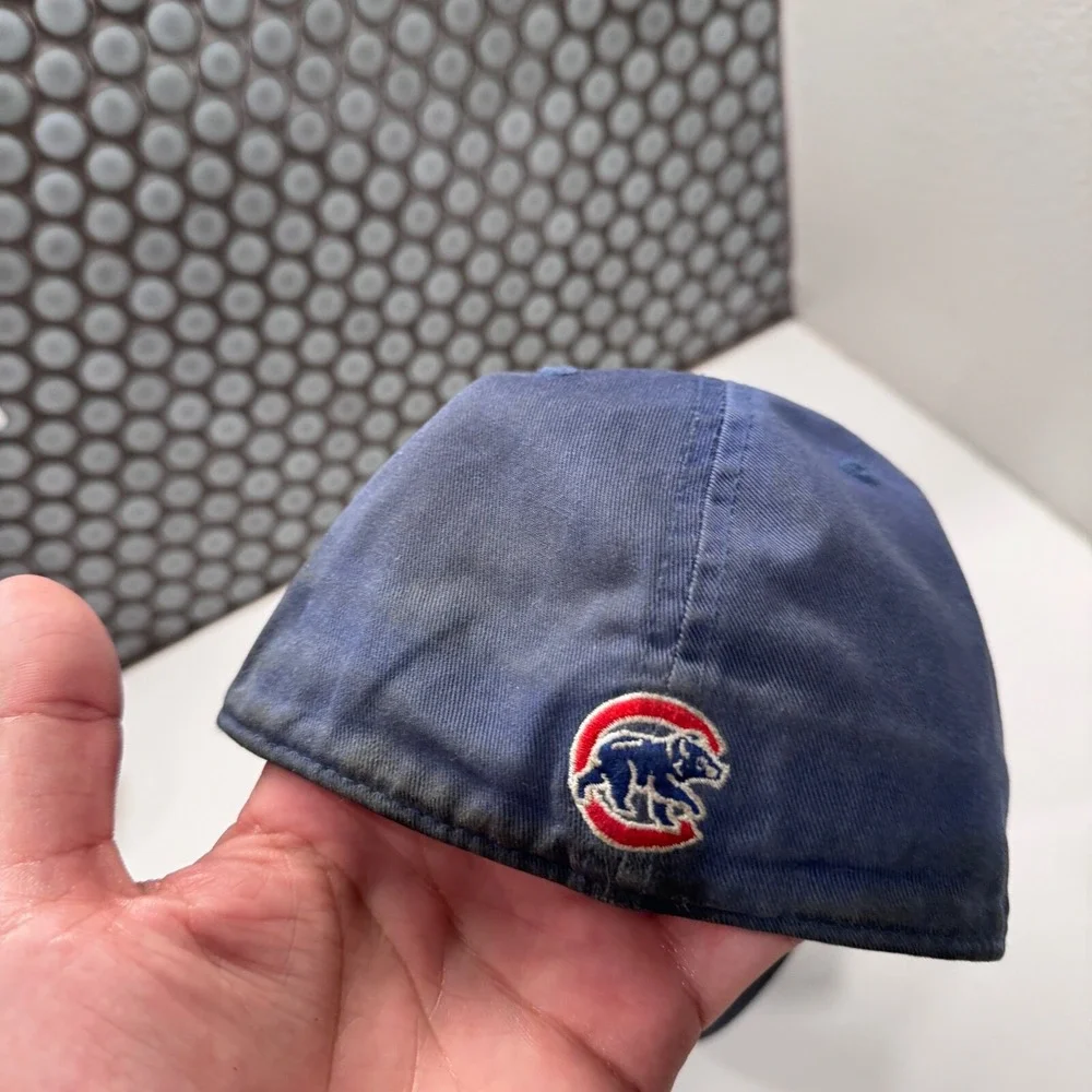 Vintage Chicago Cubs‎ Hat Cap Snap Back Mens MLB Blue 90s Fitted OSFA Baseball